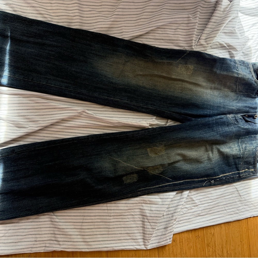 Antik Denim Men's Dark Blue Straight Jeans